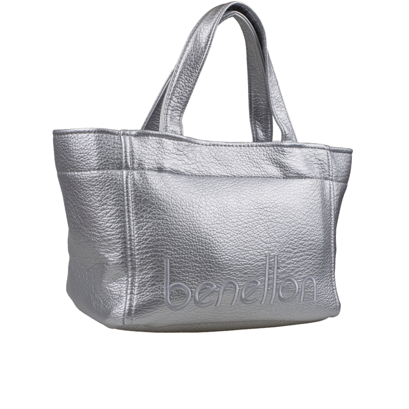 Benetton Gümüş Soft Line Kadın Kol Çantası BNT 1844