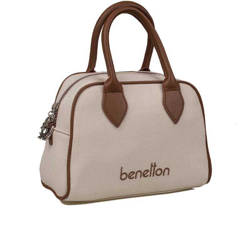 Benetton Kahverengi Kadın Cotton Kol Çantası BNT 1538
