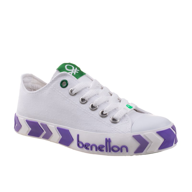 BenettonBenetton Lila Kadın Çizgili Spor Ayakkabı BN-30620