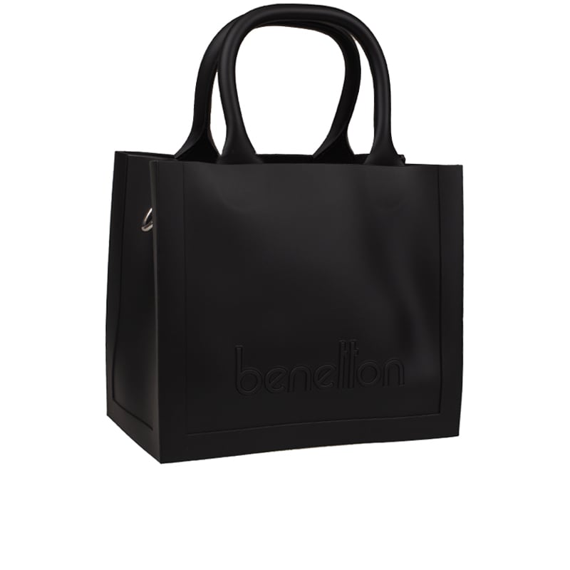 Benetton Siyah Melissa Kare Kadın El Çantası BNT 1450