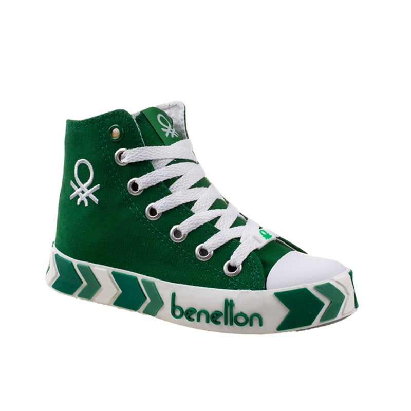 BenettonBenetton Yeşil Çocuk Unisex Uzun Spor Ayakkabı BN-30634
