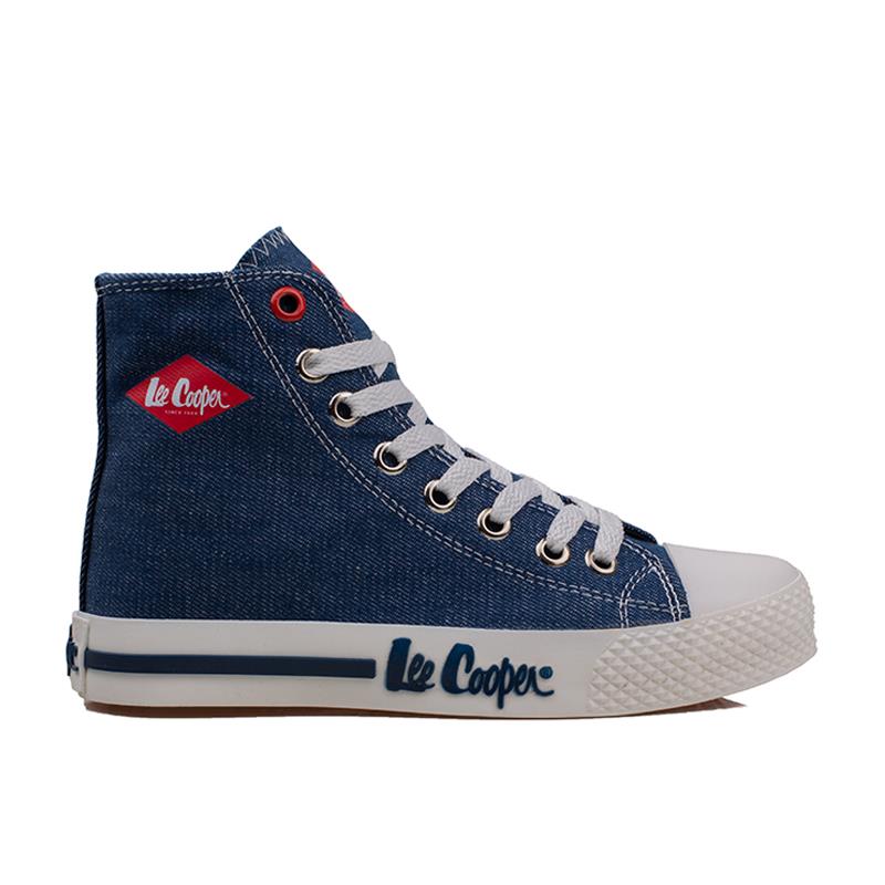 Lee CooperLee Cooper Lacivert Uzun Boğaz Kot Erkek Sneaker