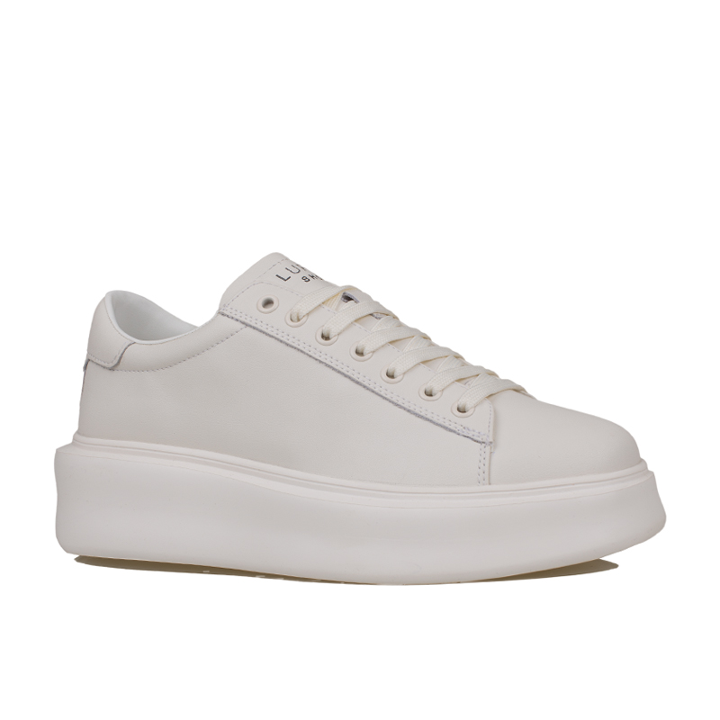 Lufian Beyaz Gage Erkek Deri Sneaker Ayakkabı