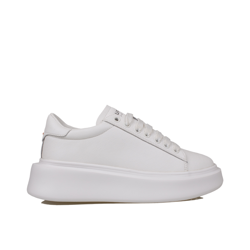 Lufian Beyaz Grace Kalın Taban Deri Sneaker
