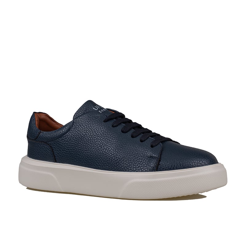 Lufian Lacivert Tommy Erkek Deri Sneaker