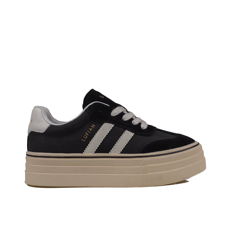 Lufian Siyah Angela Kadın Kalın Taban Sneaker