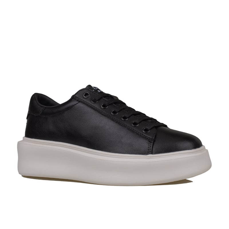 Lufian Siyah Gage Erkek Deri Sneaker Ayakkabı
