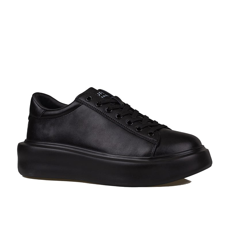Lufian Siyah Mat Gage Erkek Deri Sneaker Ayakkabı