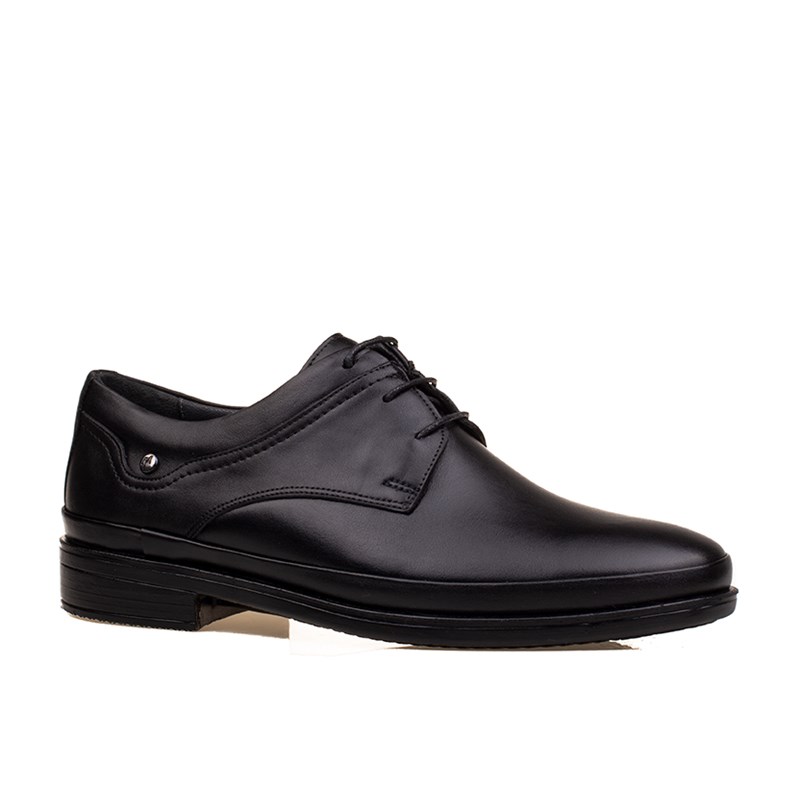 M2SM2S Siyah Erkek Hakiki Deri Comfort Kışlık Klasik Ayakkabı