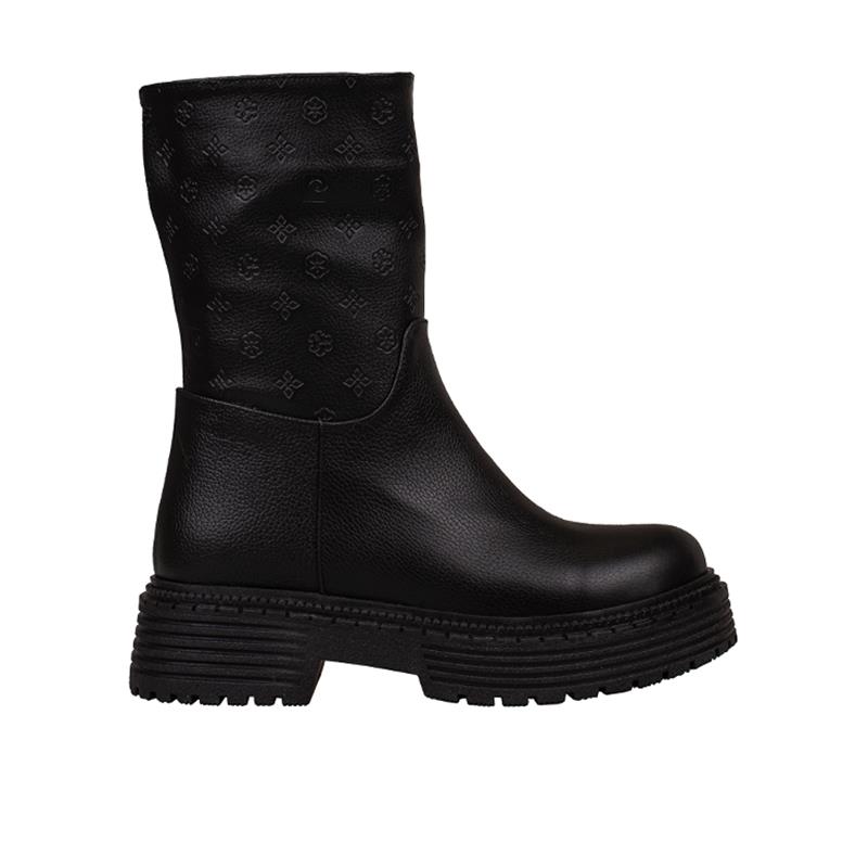 Pierre Cardin Siyah Kadın Logolu Casual Bot