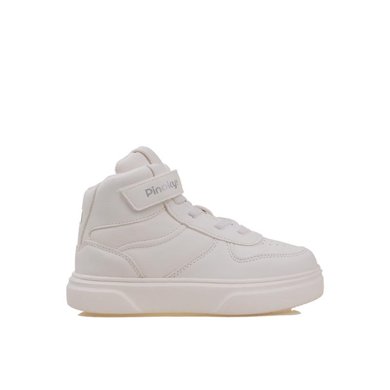 PinokyoPinokyo Beyaz Memory Foam Hafif Çocuk Boğazlı Sneaker