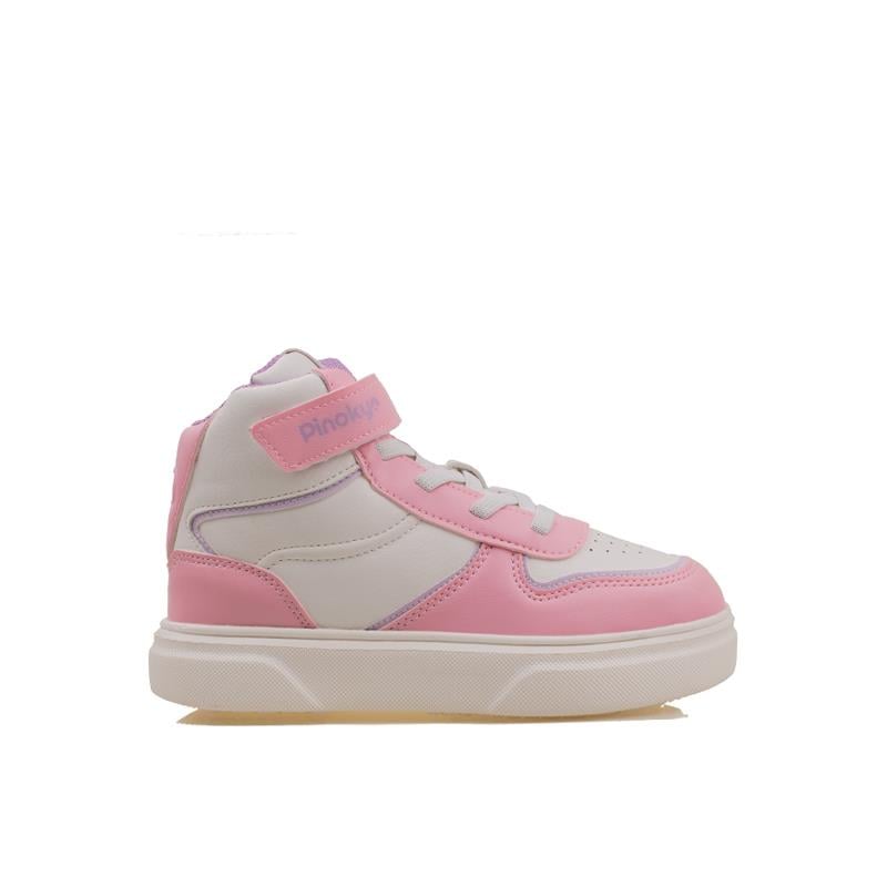 PinokyoPinokyo Pembe Memory Foam Hafif Çocuk Boğazlı Sneaker