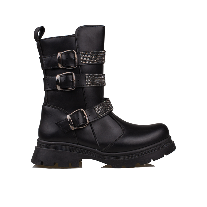 Trend AdımlarTrend Adımlar Siyah Kız Çocuk Fermuarlı Postal Bot