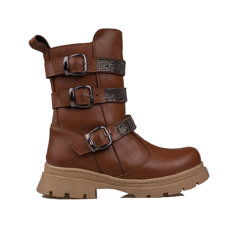 Trend AdımlarTrend Adımlar Taba Kız Çocuk Fermuarlı Postal Bot