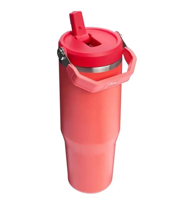 Stanley The Iceflow Flip Straw Tumbler 0.89L / 30oz Unisex Kırmızı Outdoor Suluk 10-12043-076