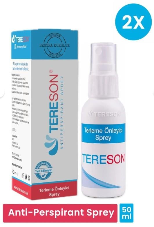 El,ayak, Koltuk Altı Terleme Önleyici Ve Ter Kokusuna Karşı Koruma Antiperspirant Sprey 2 Adet