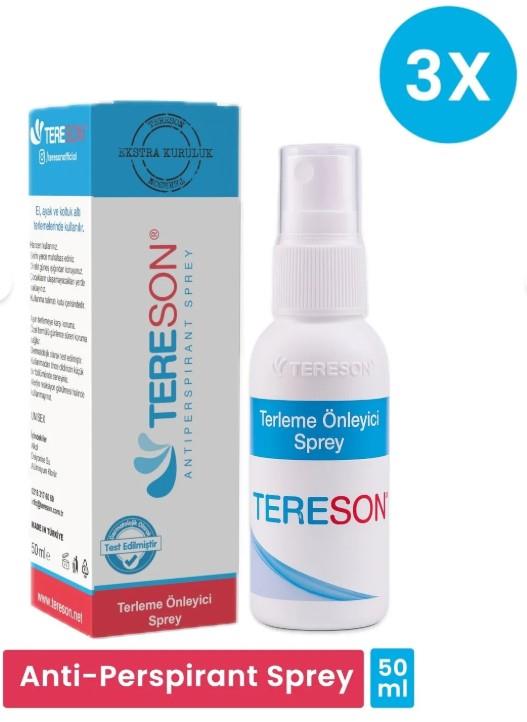 El,ayak, Koltuk Altı Terleme Önleyici Ve Ter Kokusuna Karşı Koruma Antiperspirant Sprey 3 Adet
