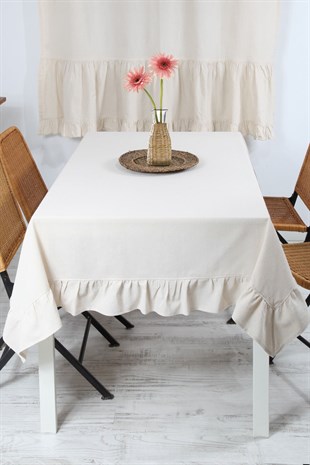 Natural Tablecloth Vintage 140x180 Cm