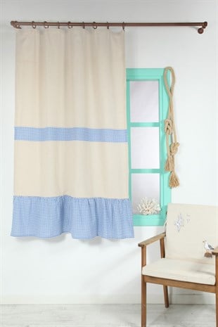 Natural Curtain Pleated Vintage Pink 200x185 Cm