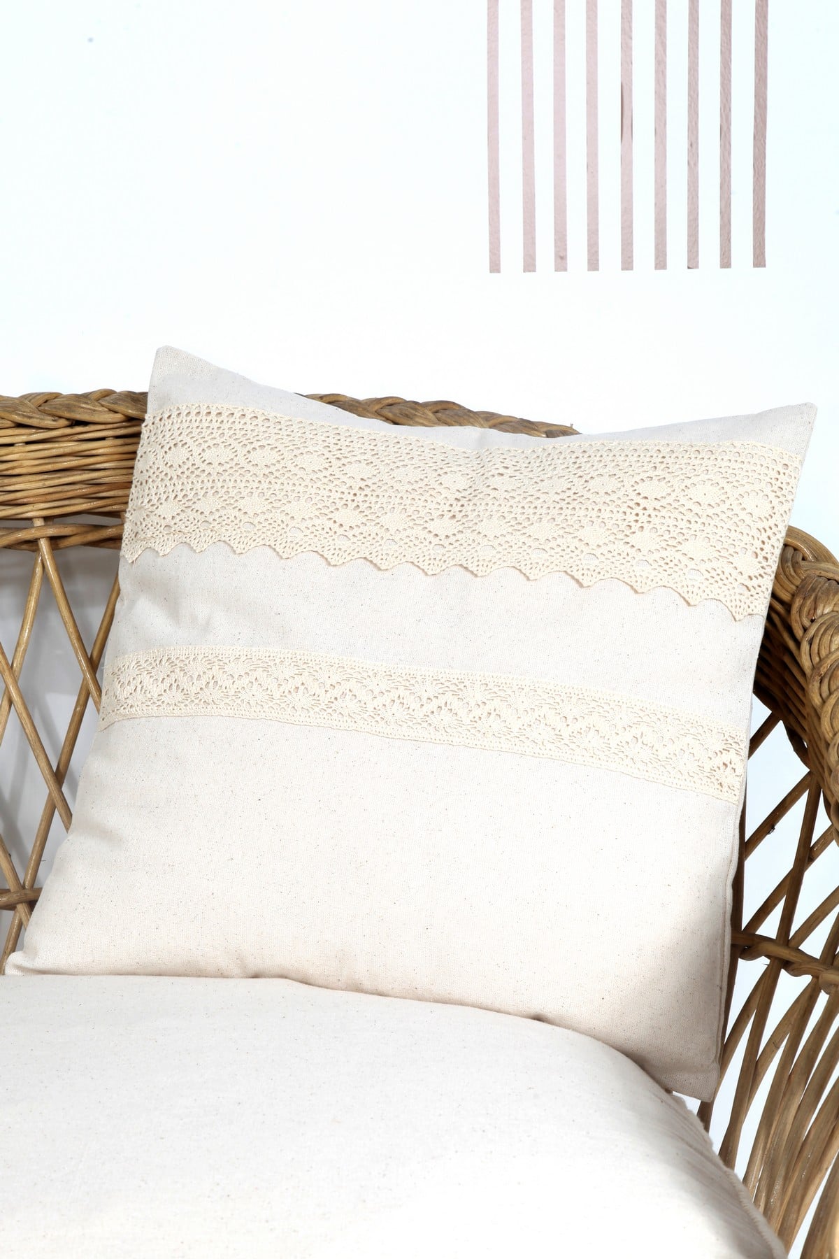 Bohem Cushion Cover Lace 45x45 Cm