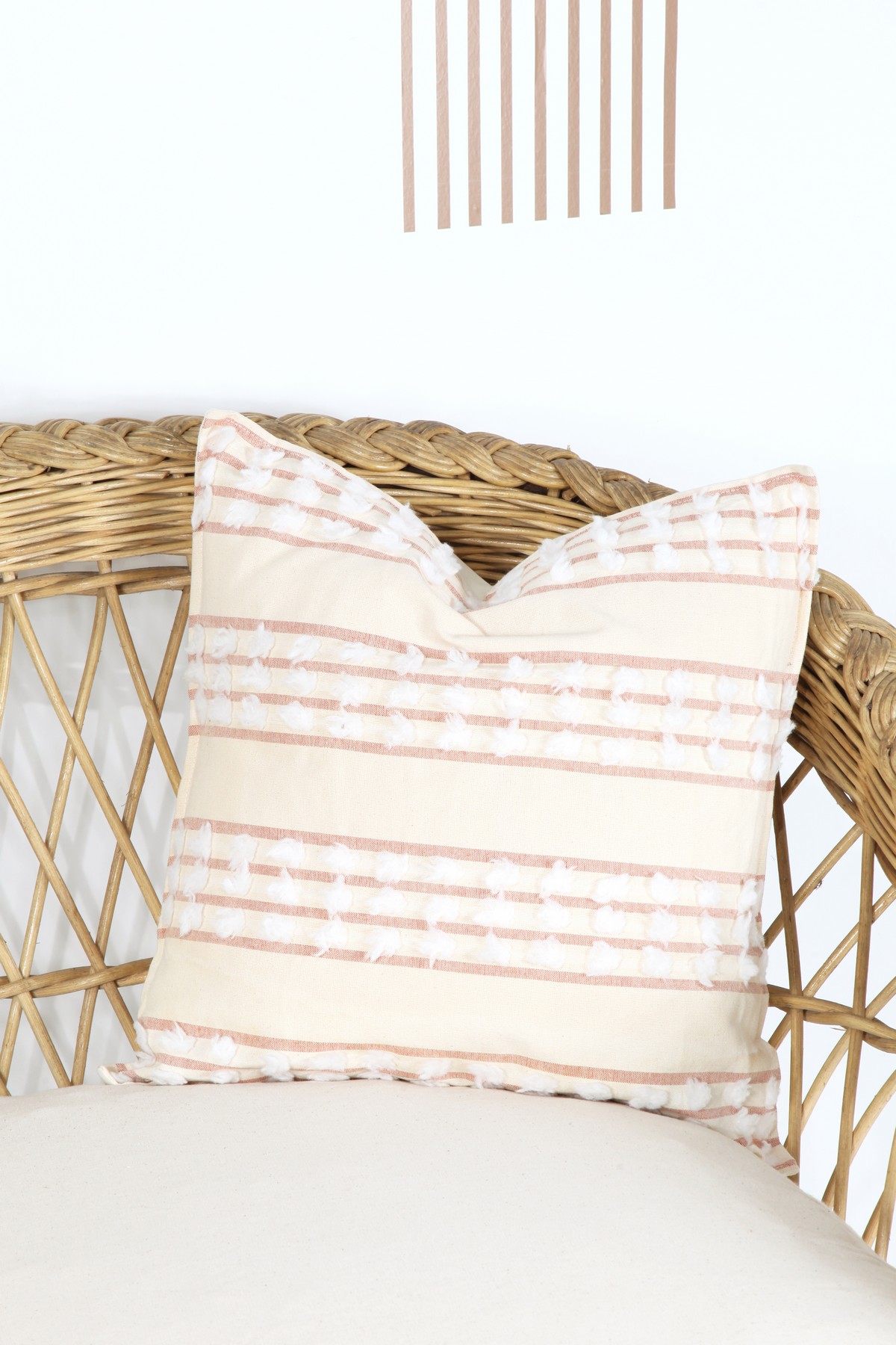 Bohem Cushion Cover Pompom 45x45 Cm