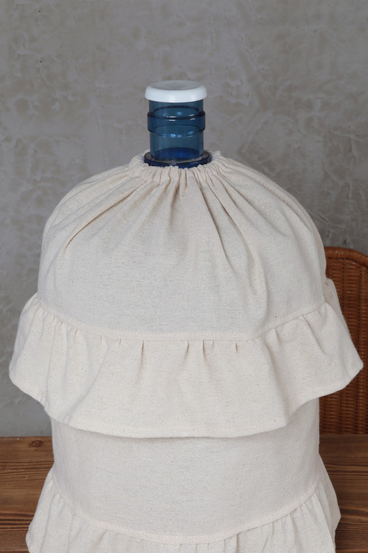 Naturel Damacana Kılıfı Fırfırlı Vintage