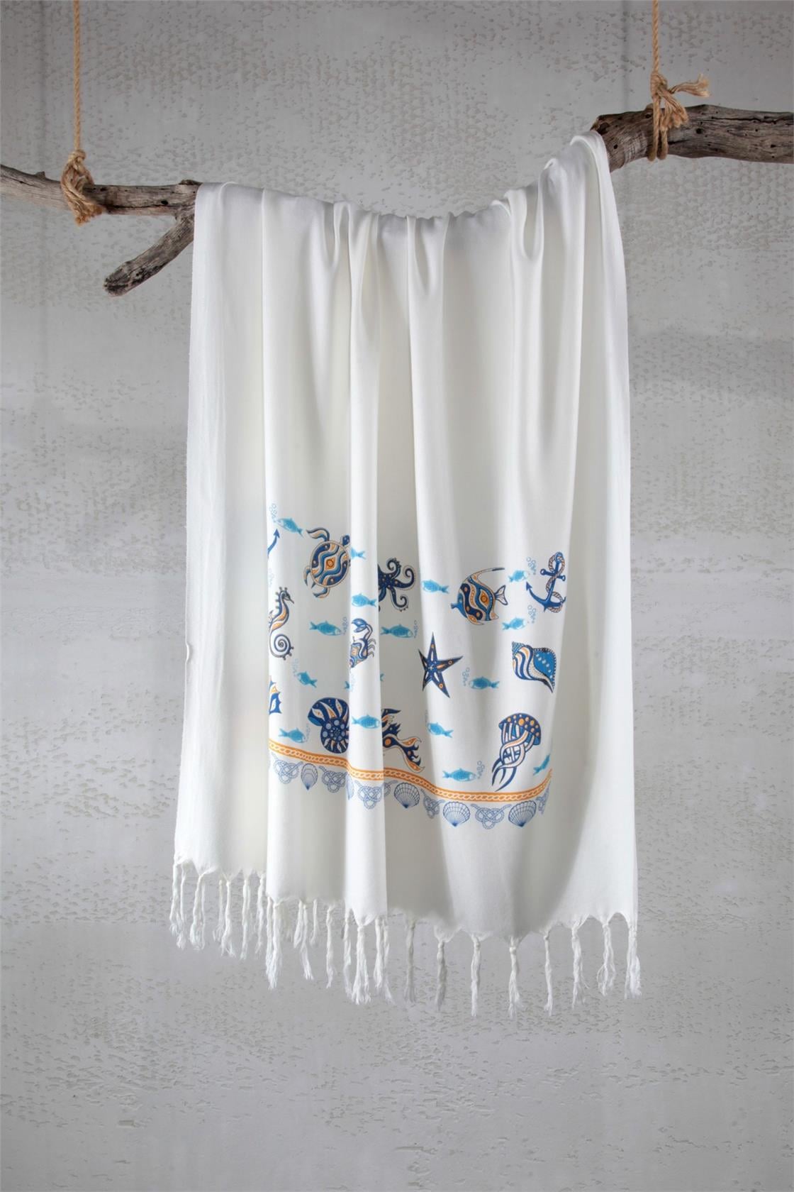 Peştemal Bambu Baskılı Afrika Dans