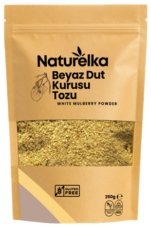Glutensiz Beyaz Dut Kurusu Tozu 250 Gr