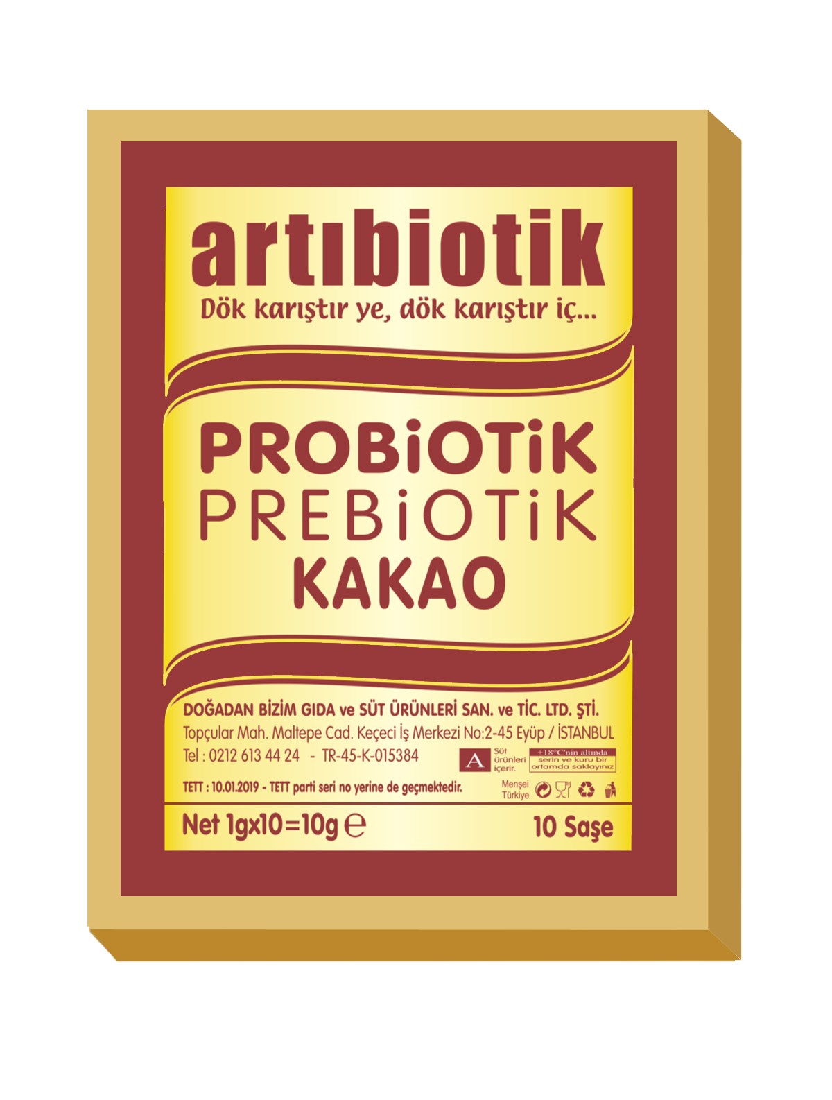 Probiyotik-Prebiyotik Kakao Tozu 20 Milyar Bakteri 