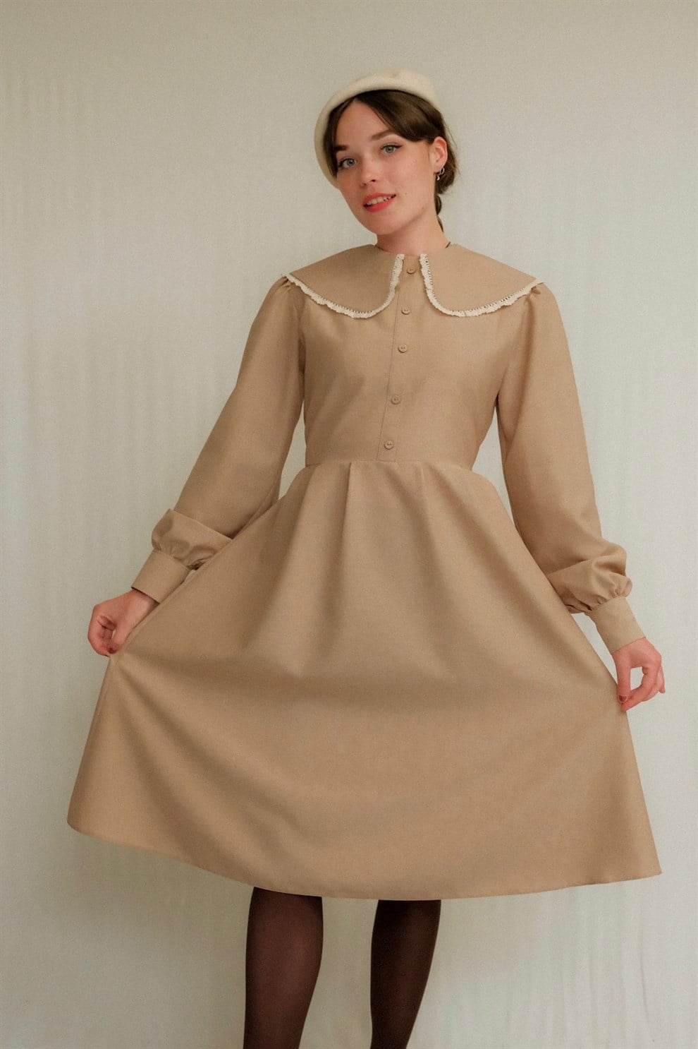 Cream Maryland Dress