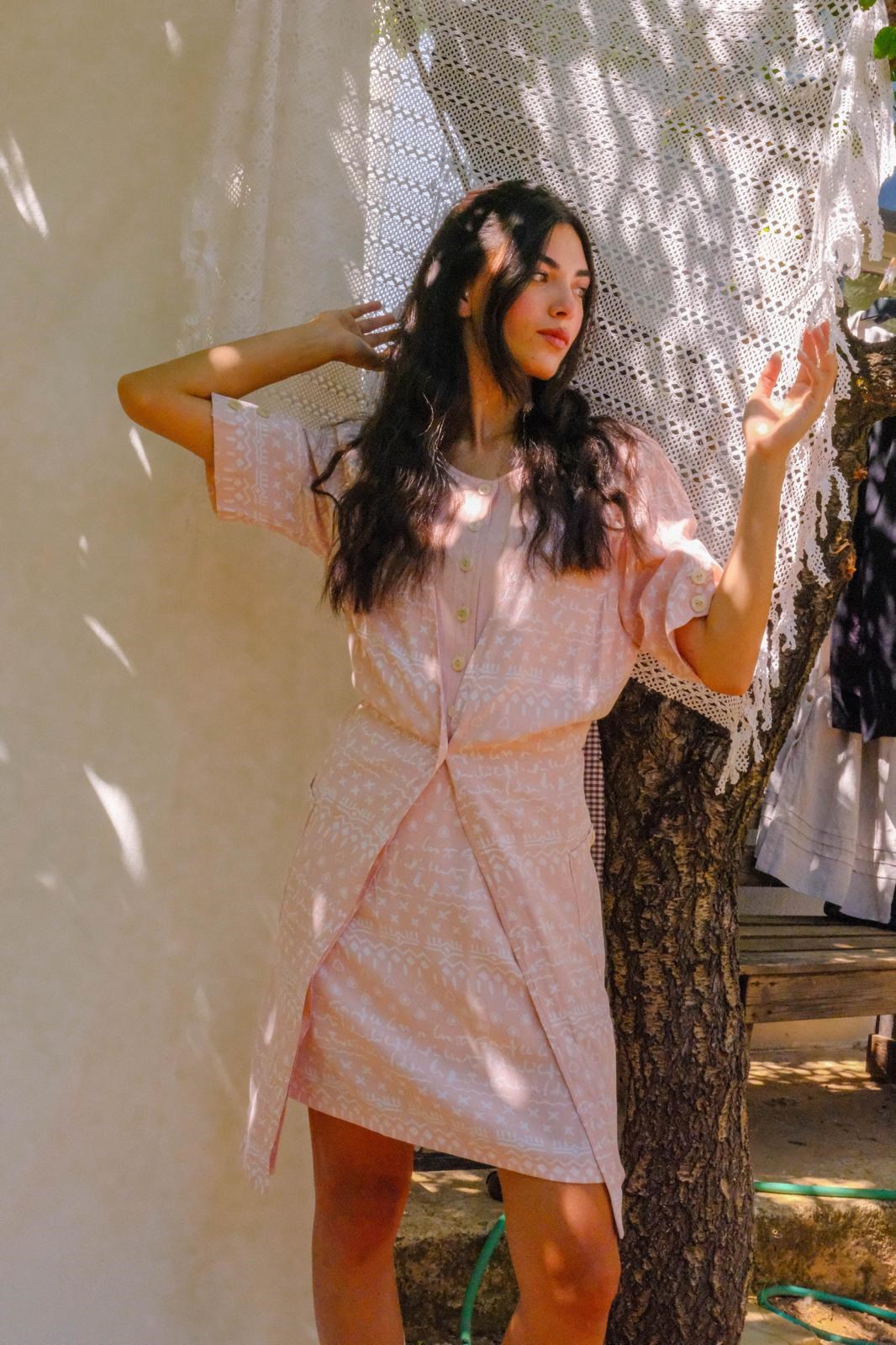 Ina Lima Pembe 90lar Elbise