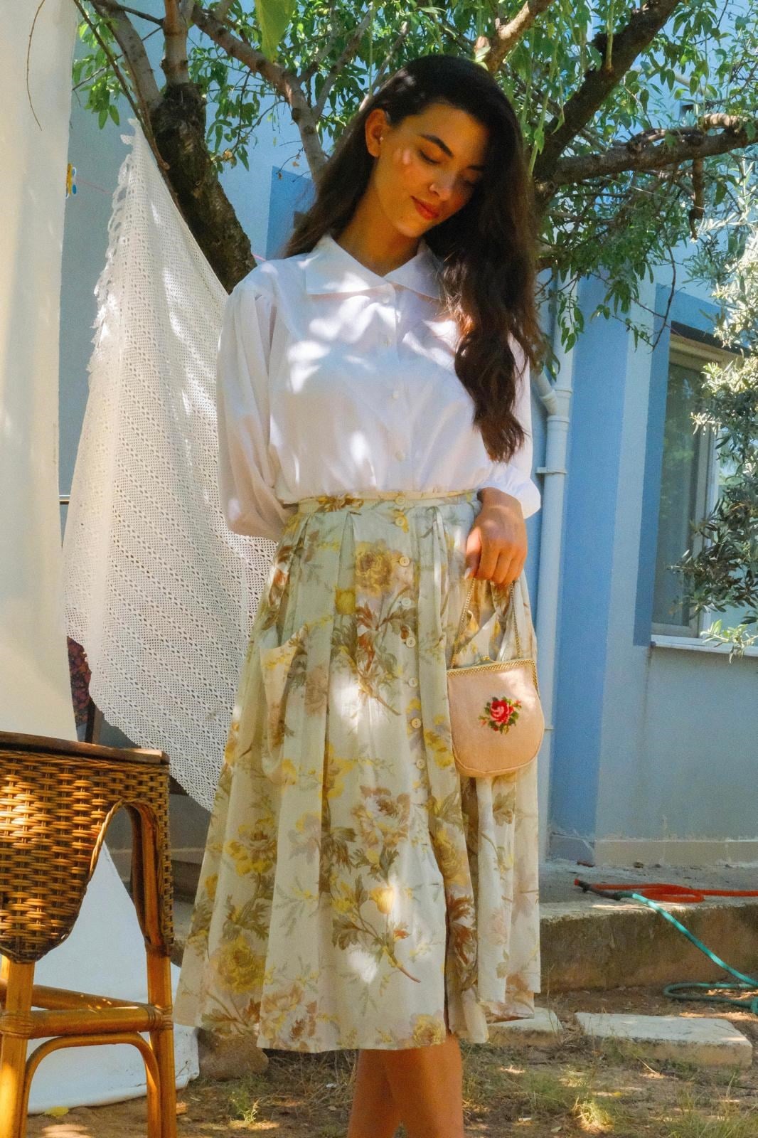 Pastel Floral Etek