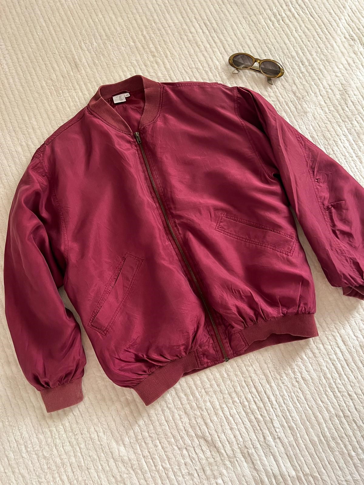 %100 İpek 80ler Bomber