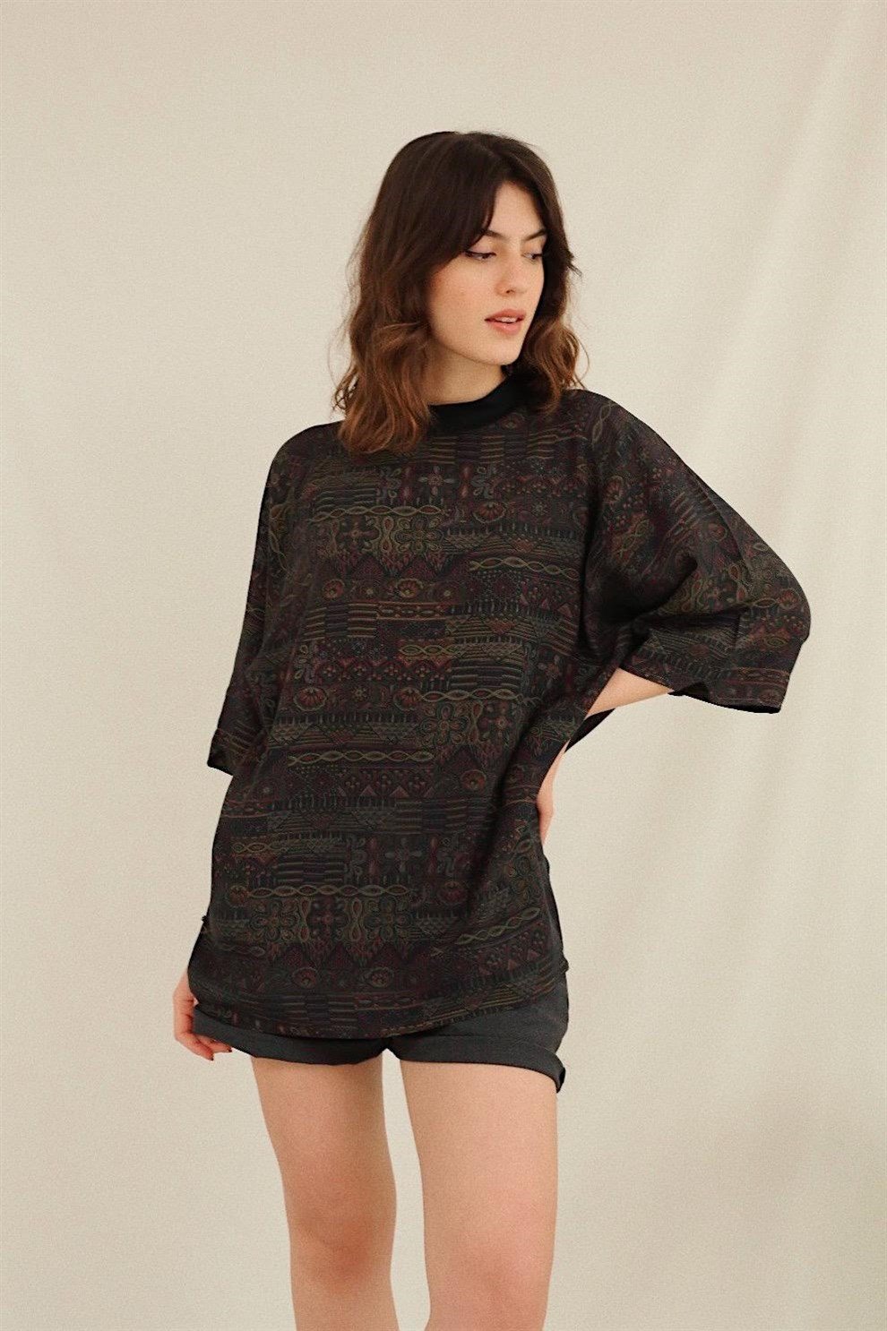 80ler Desenli T-shirt
