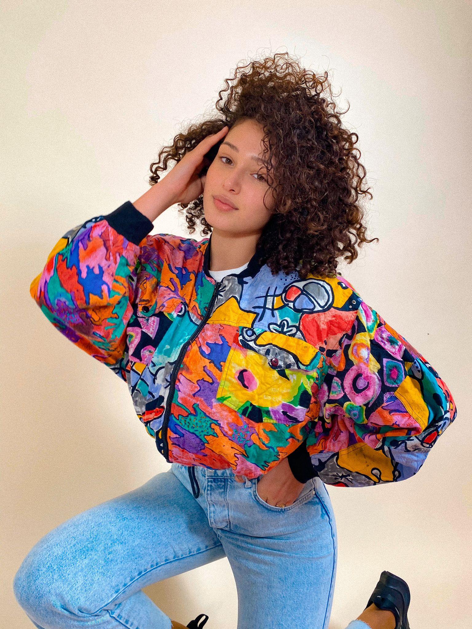 80ler Patchwork Rare Bomber