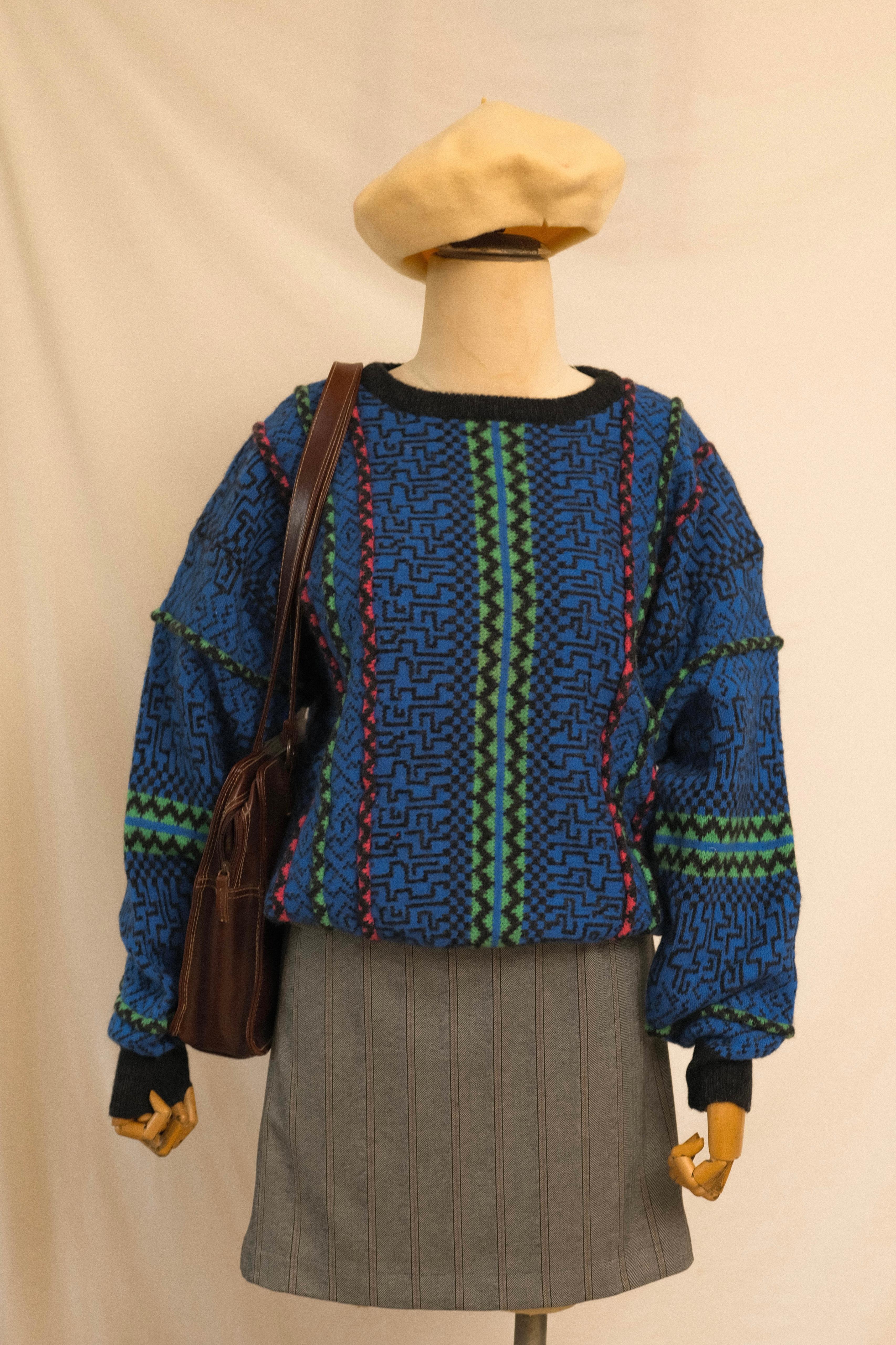 80ler Woolmark Sertifikalı Kazak