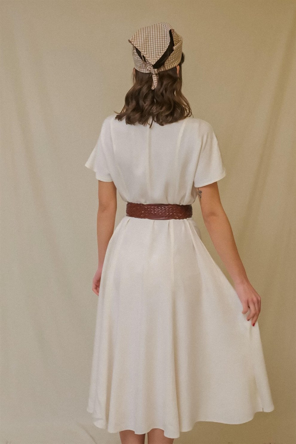 Büyükannemin Sandığı Vintage | Elbise | 90lar Beyaz Elbise