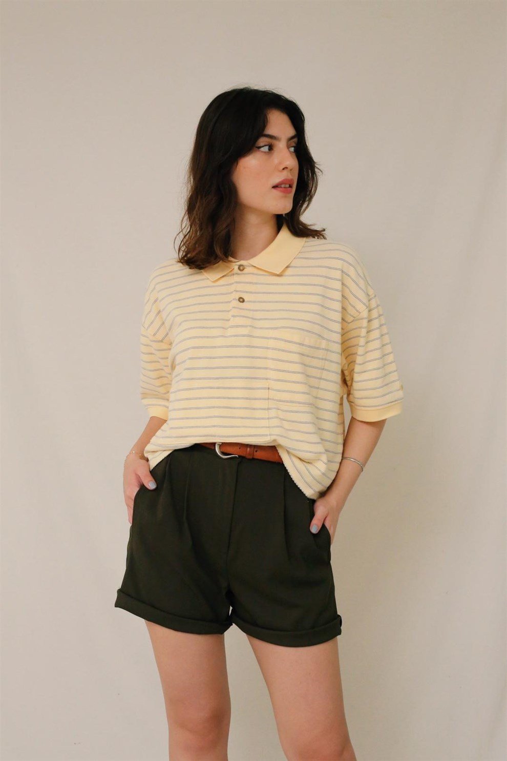 90lar Çizgili T-shirt