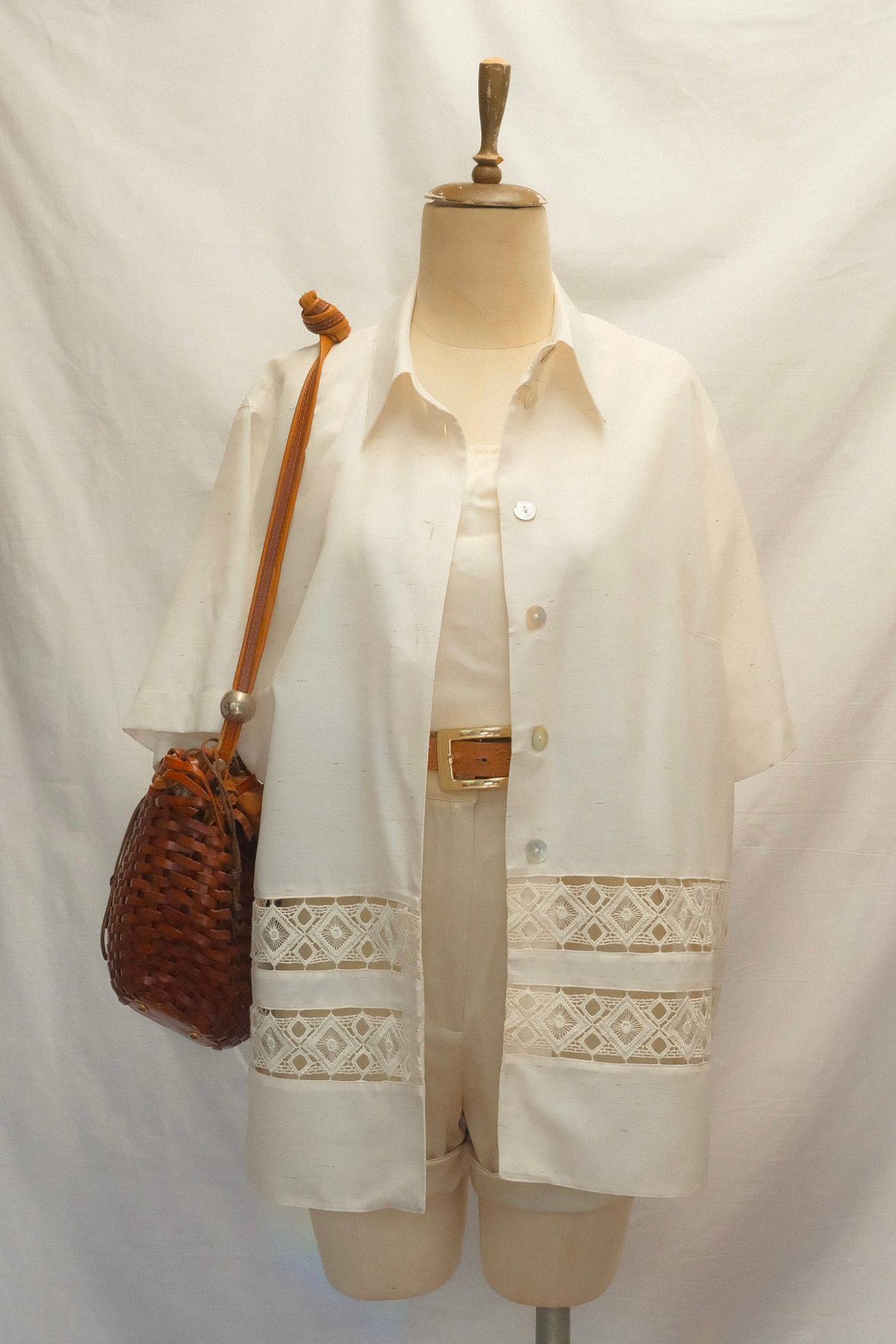 90lar Dantelli Kimono Gömlek