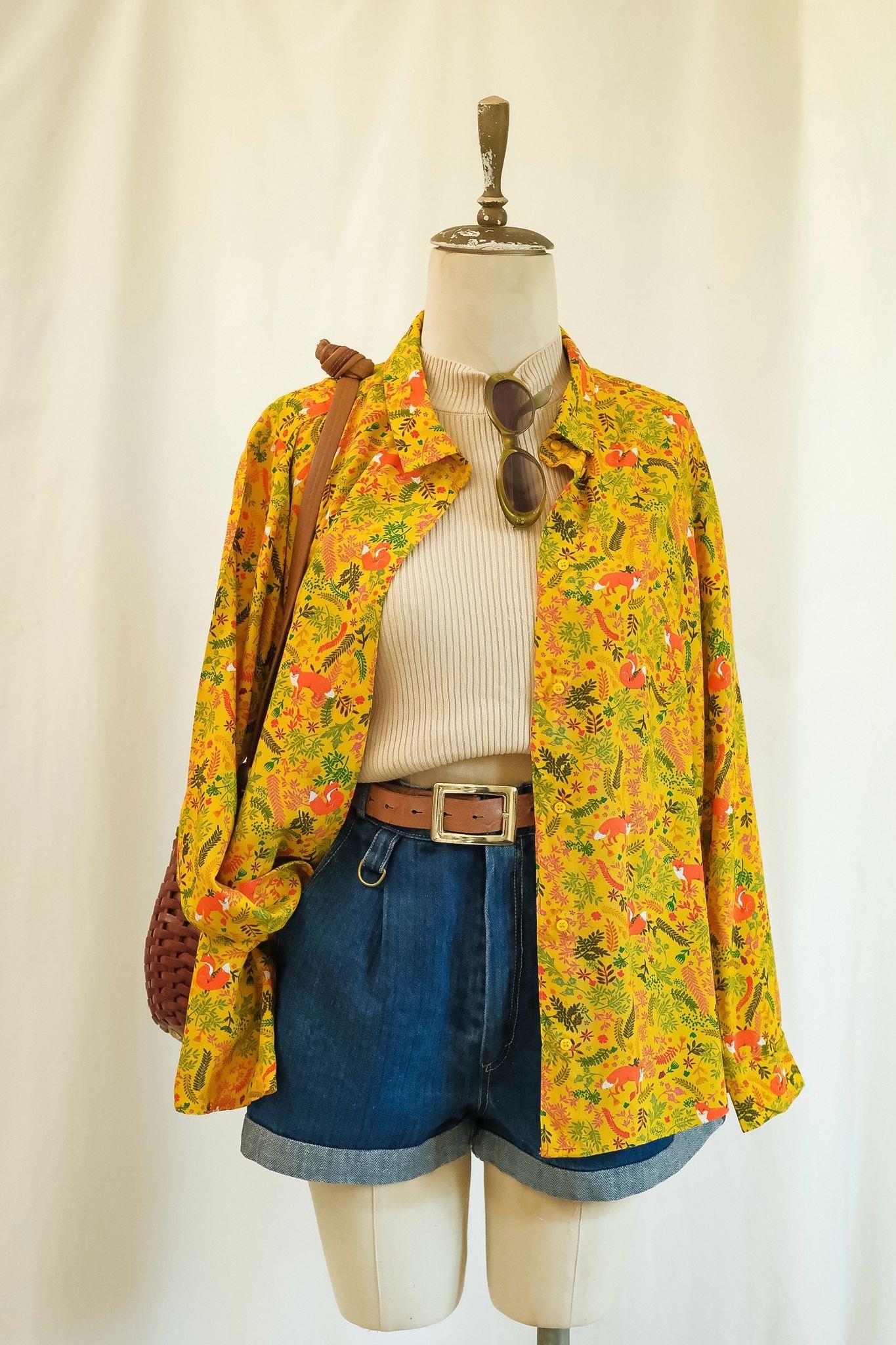 90lar Desenli Gömlek