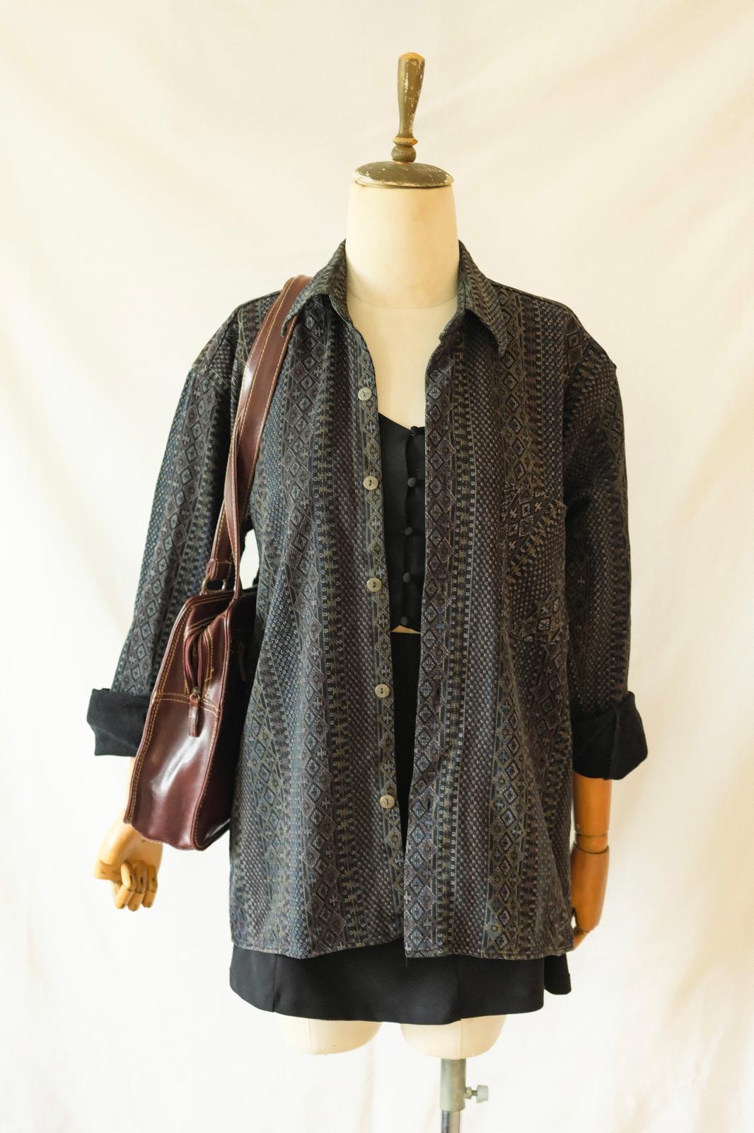 90lar Desenli Gömlek