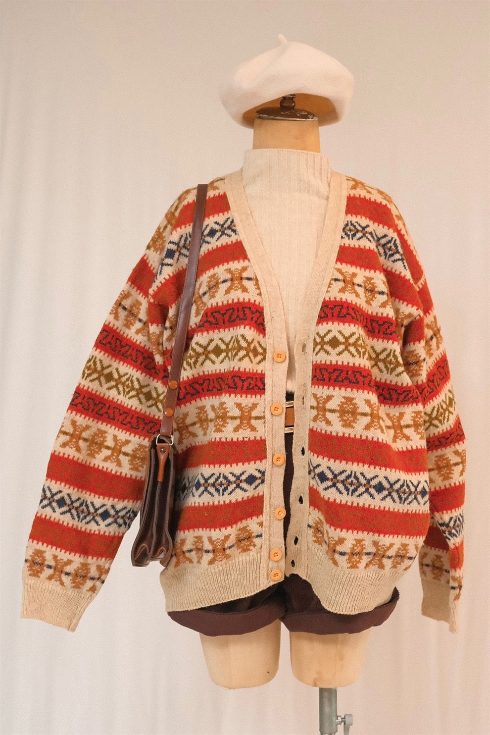 90lar Desenli Hırka