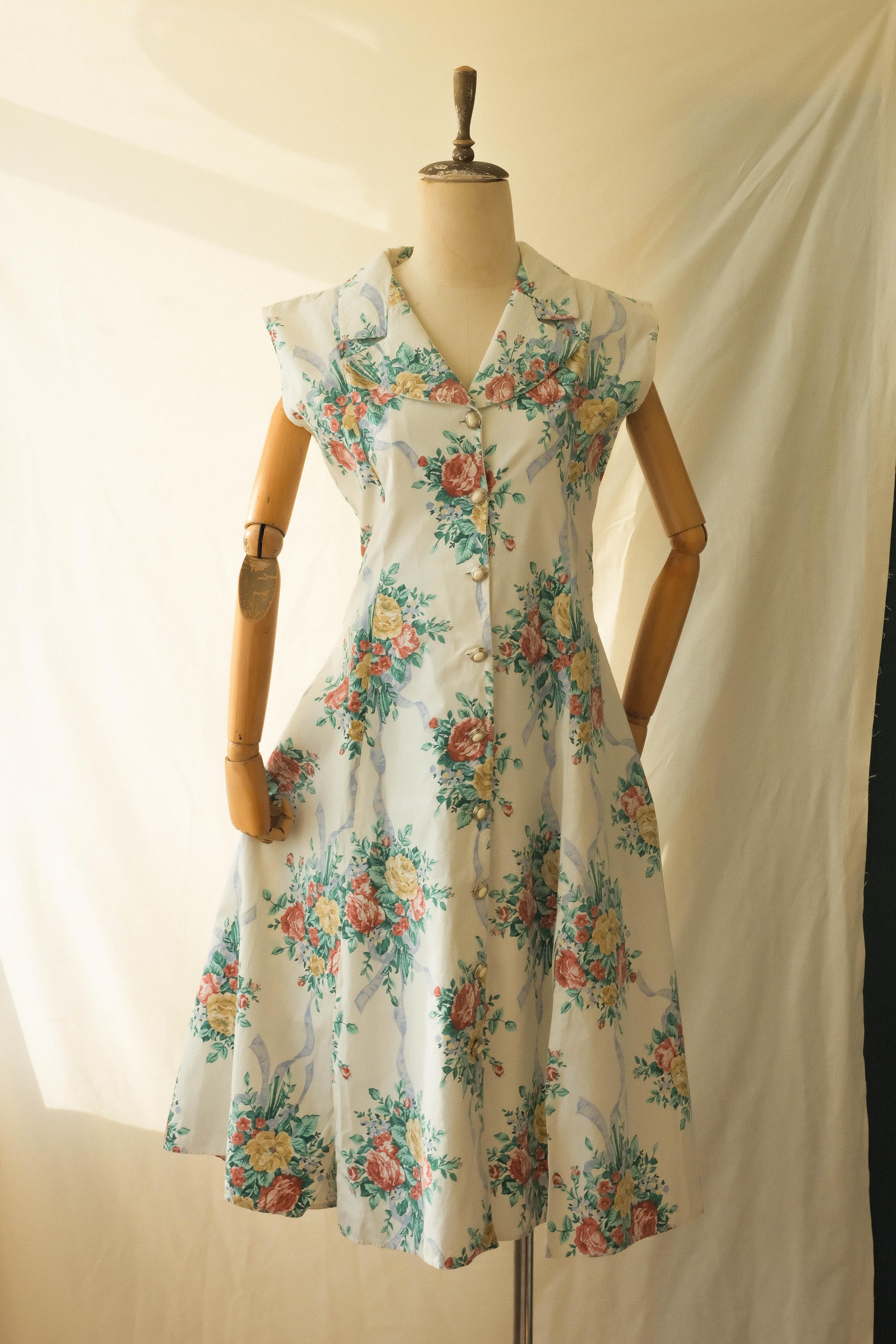90lar Floral Dream Dress