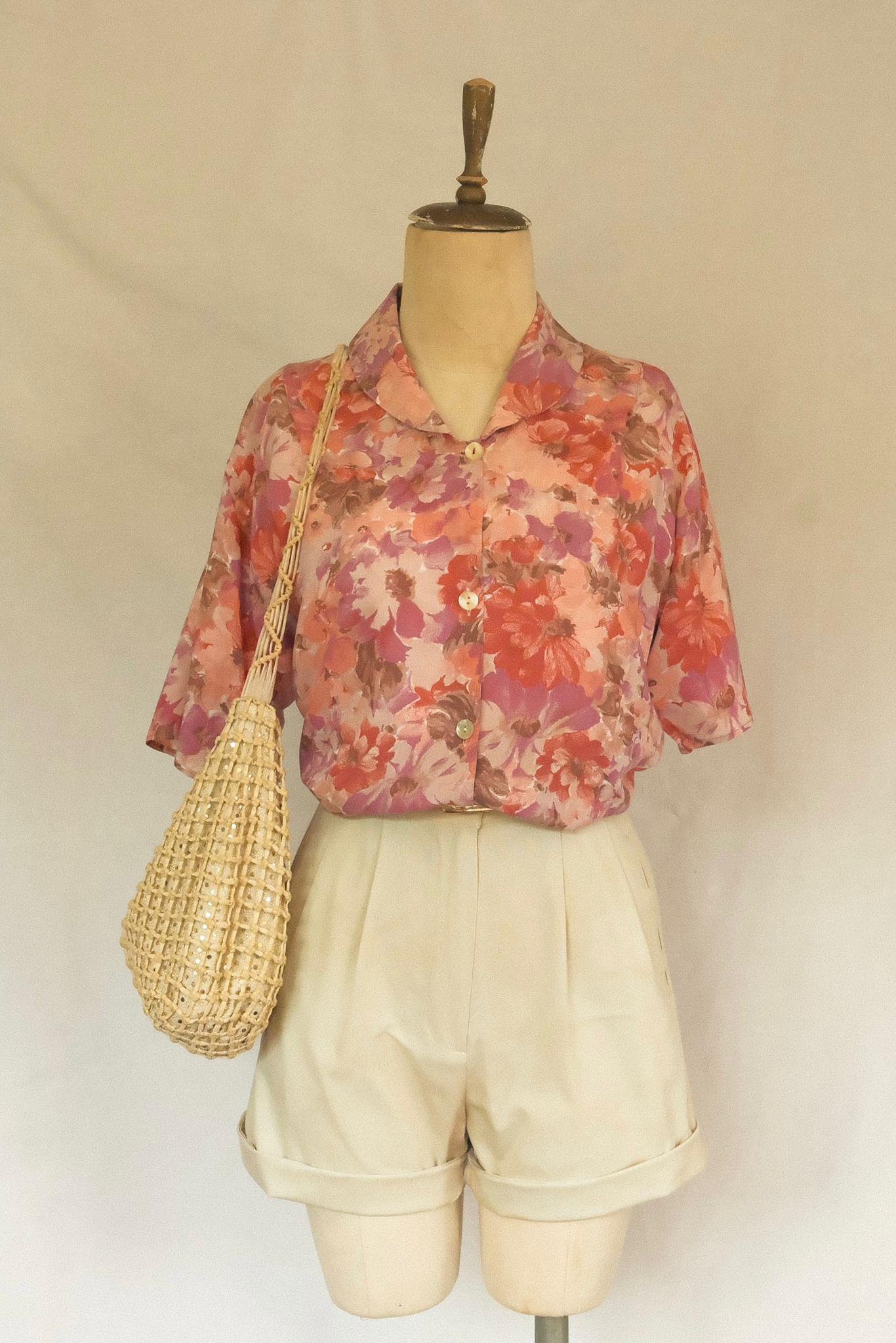 90lar Floral Gömlek