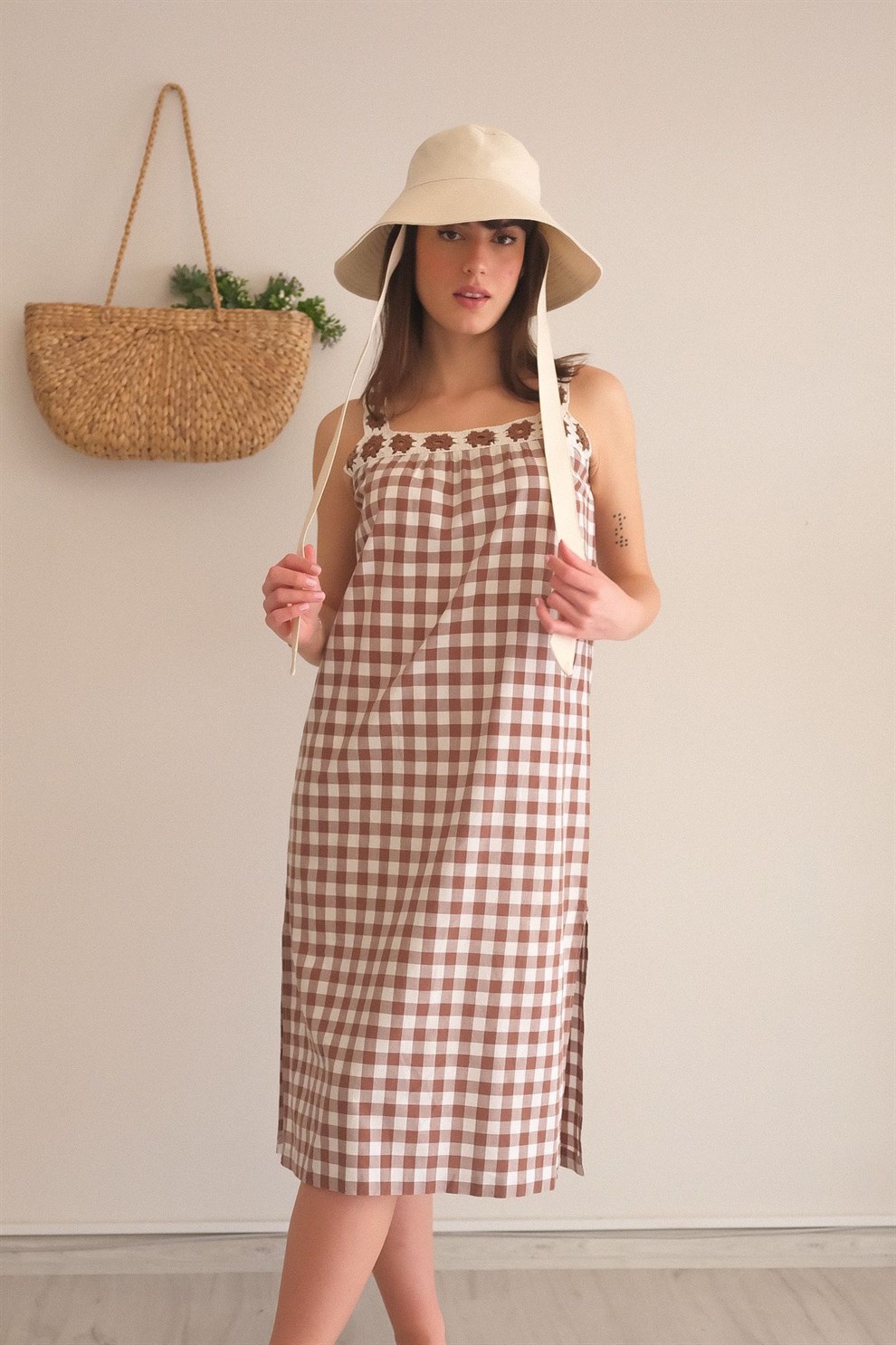 90lar Pöti Kareli Elbise