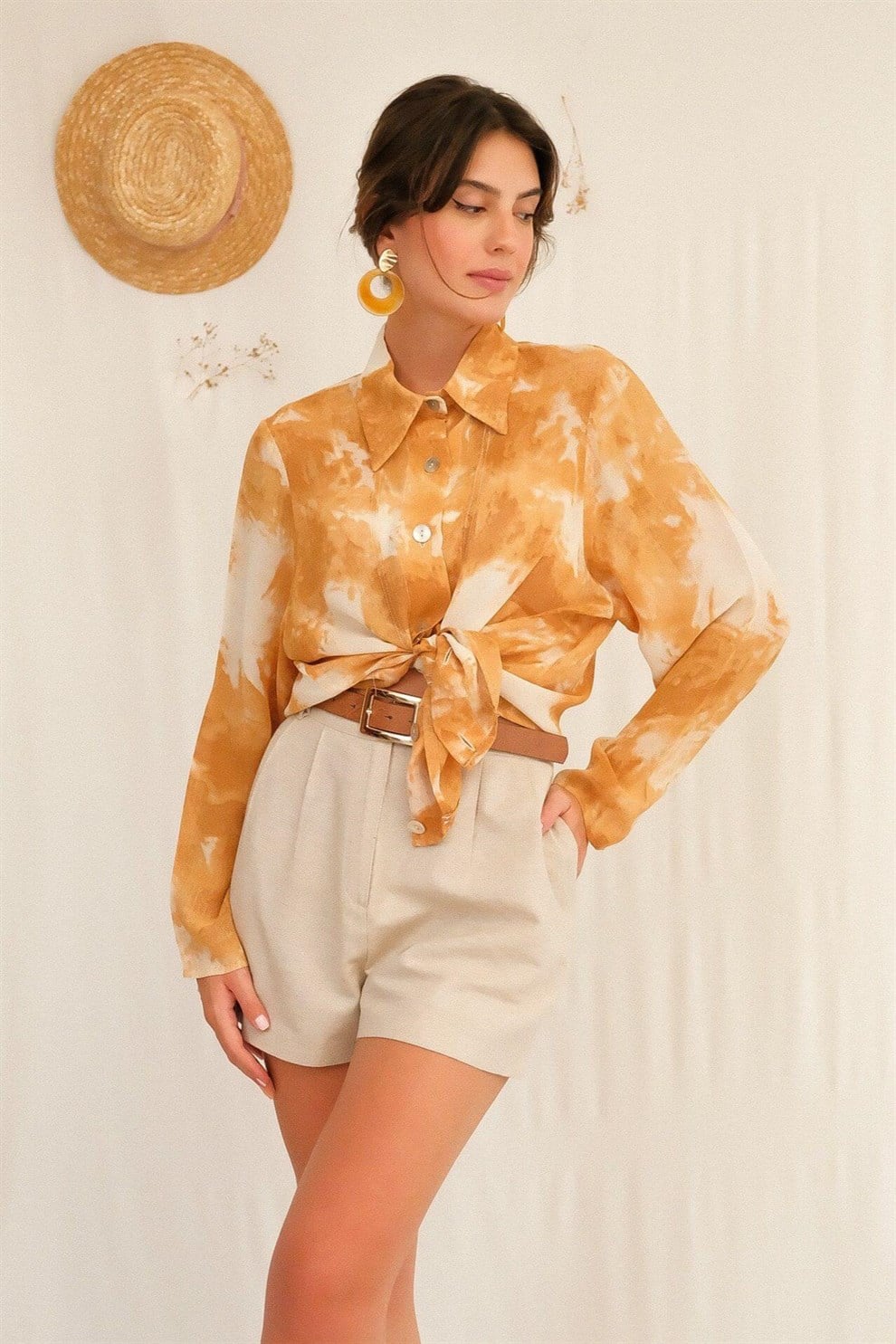 90lar Şifon Gömlek