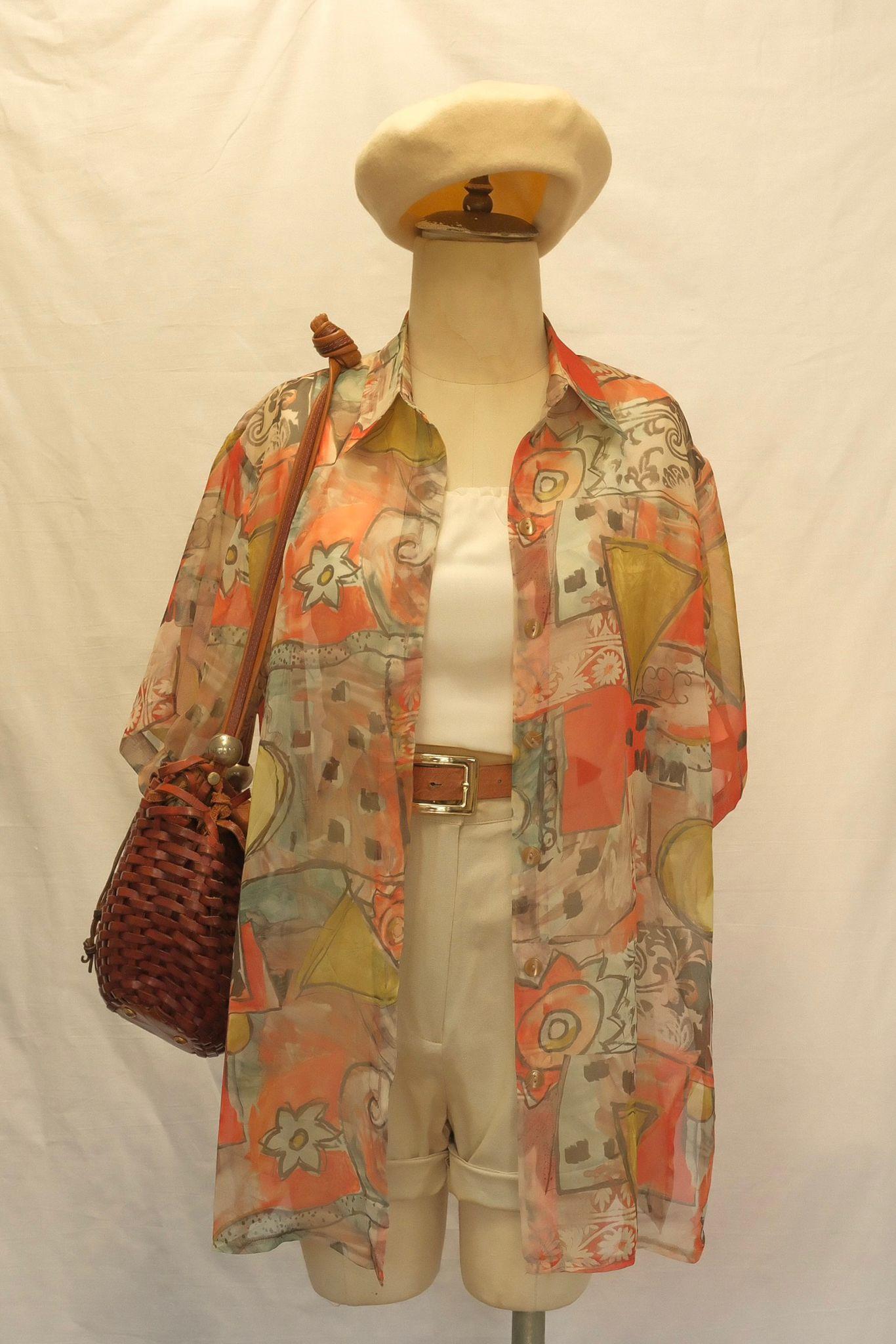 Abstrack Desen Kimono Gömlek