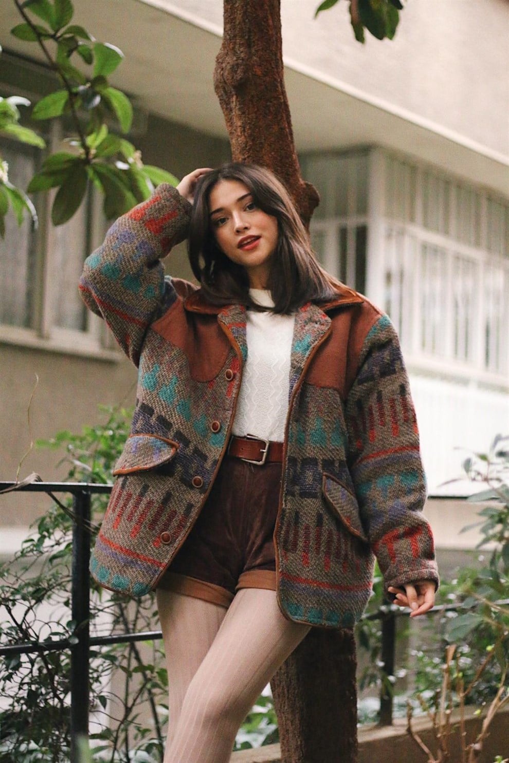 Aztec Wool Coat