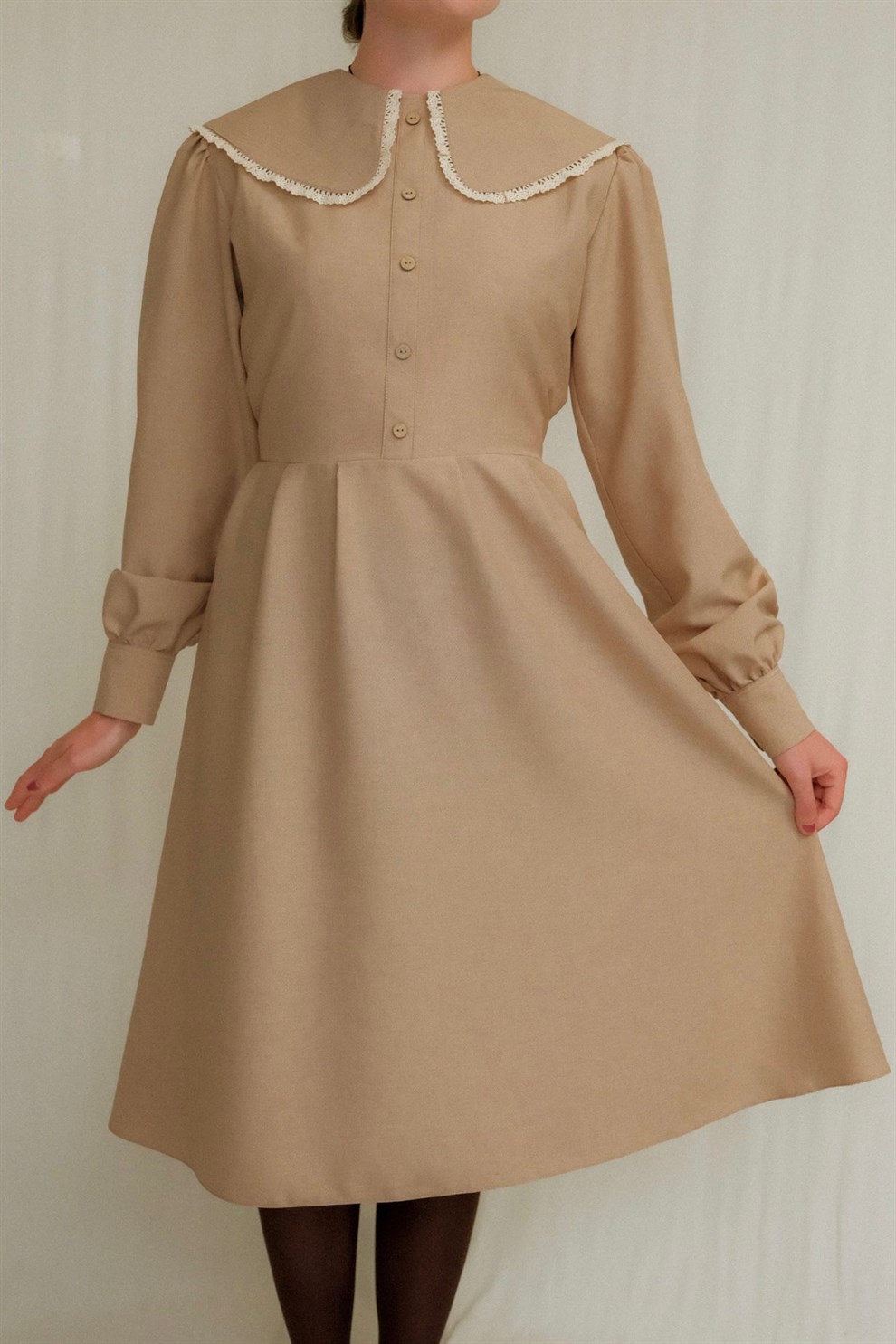 Büyükannemin Sandığı Vintage | Elbise | Cream Maryland Dress