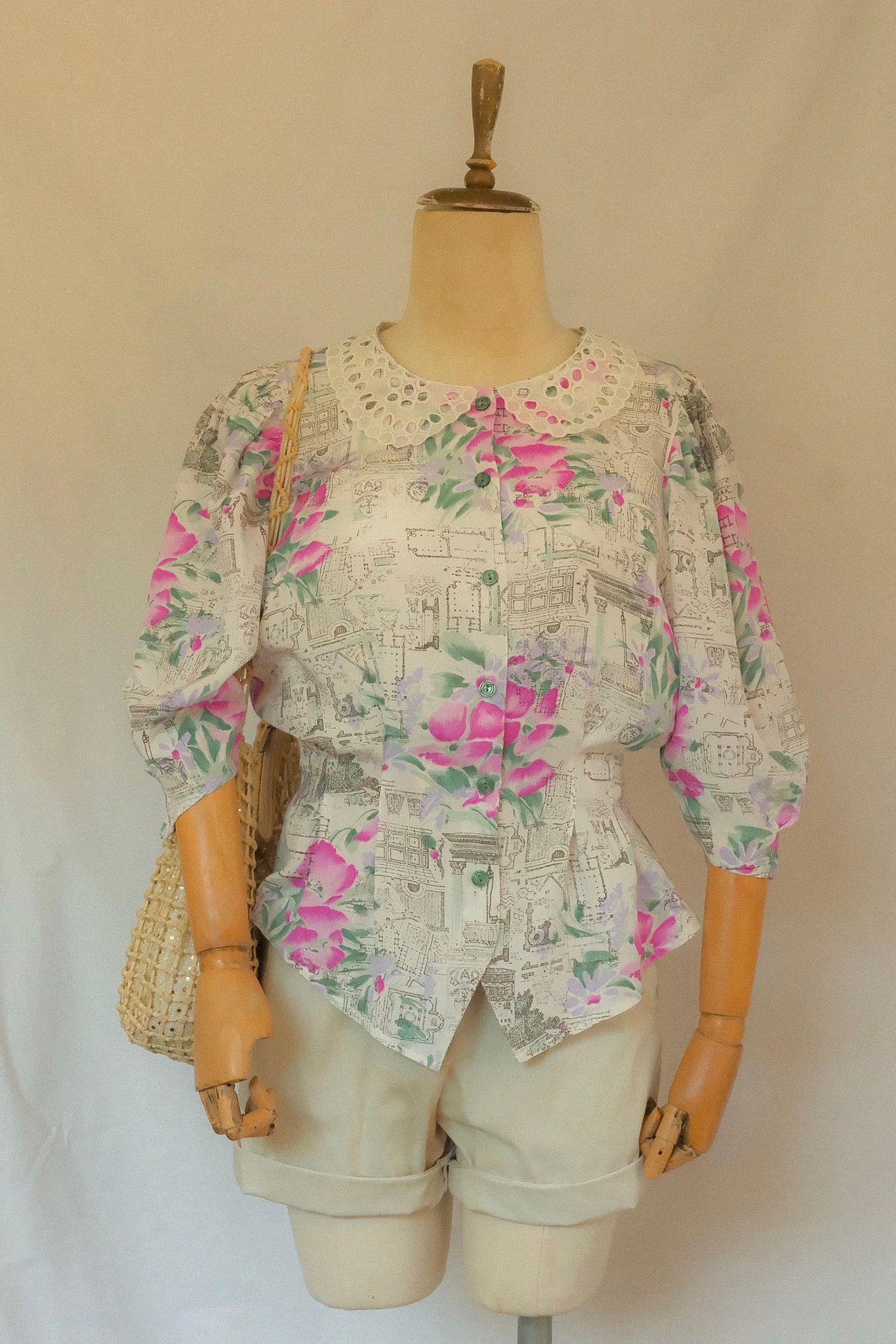 Delikişi Yaka Peplum Gömlek